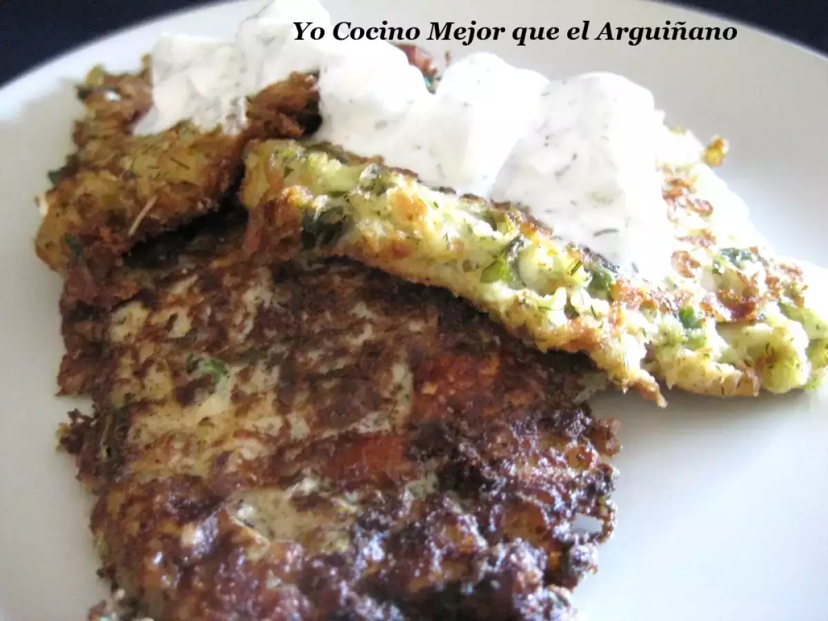 Buñuelos de Calabacín y salsa de yogurt - foto 4