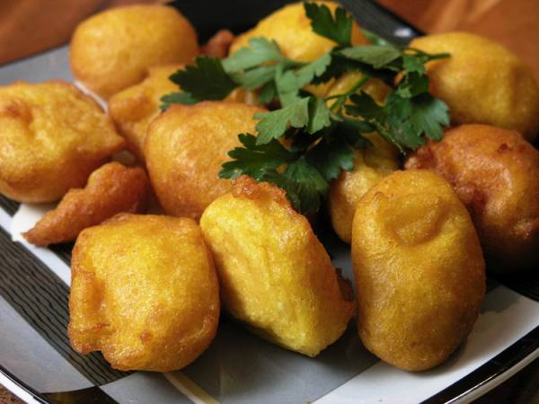 Buñuelos de calabaza y queso