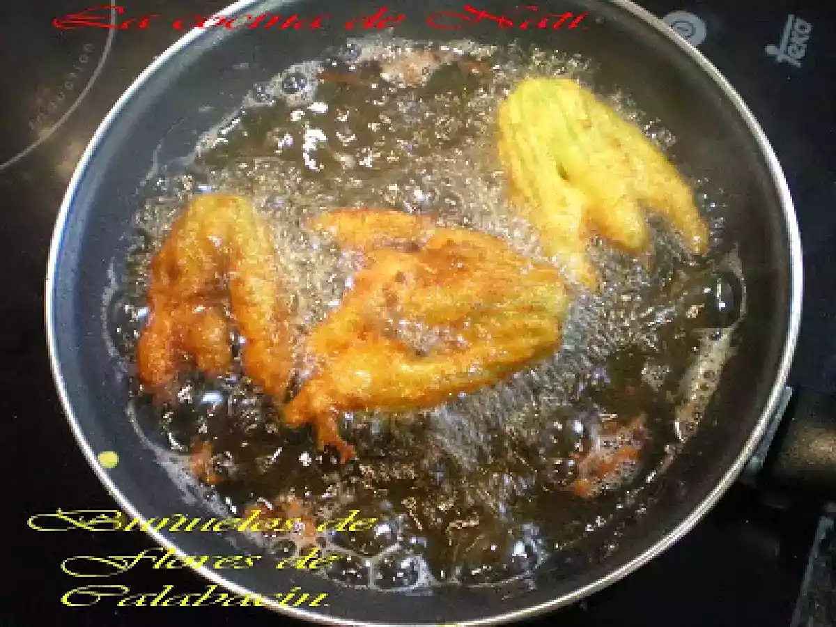 BUÑUELOS DE FLORES DE CALABACÍN. - foto 2