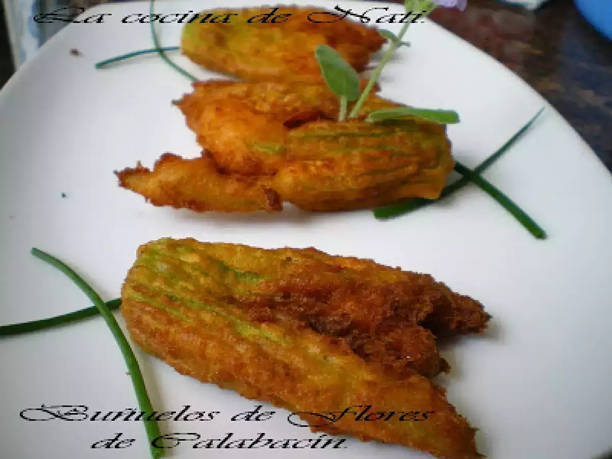BUÑUELOS DE FLORES DE CALABACÍN. - foto 4