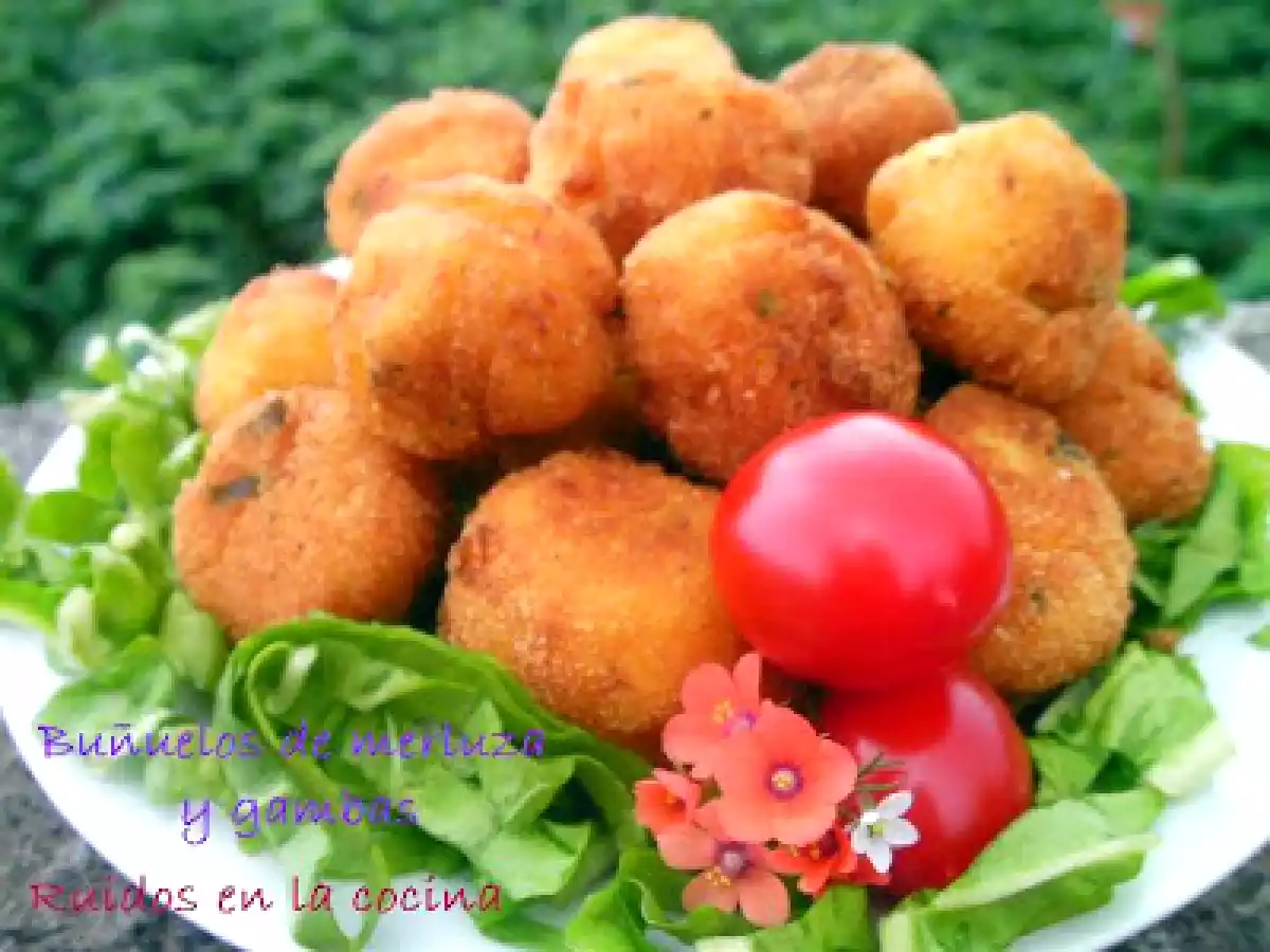 Buñuelos de merluza y gambas - foto 4