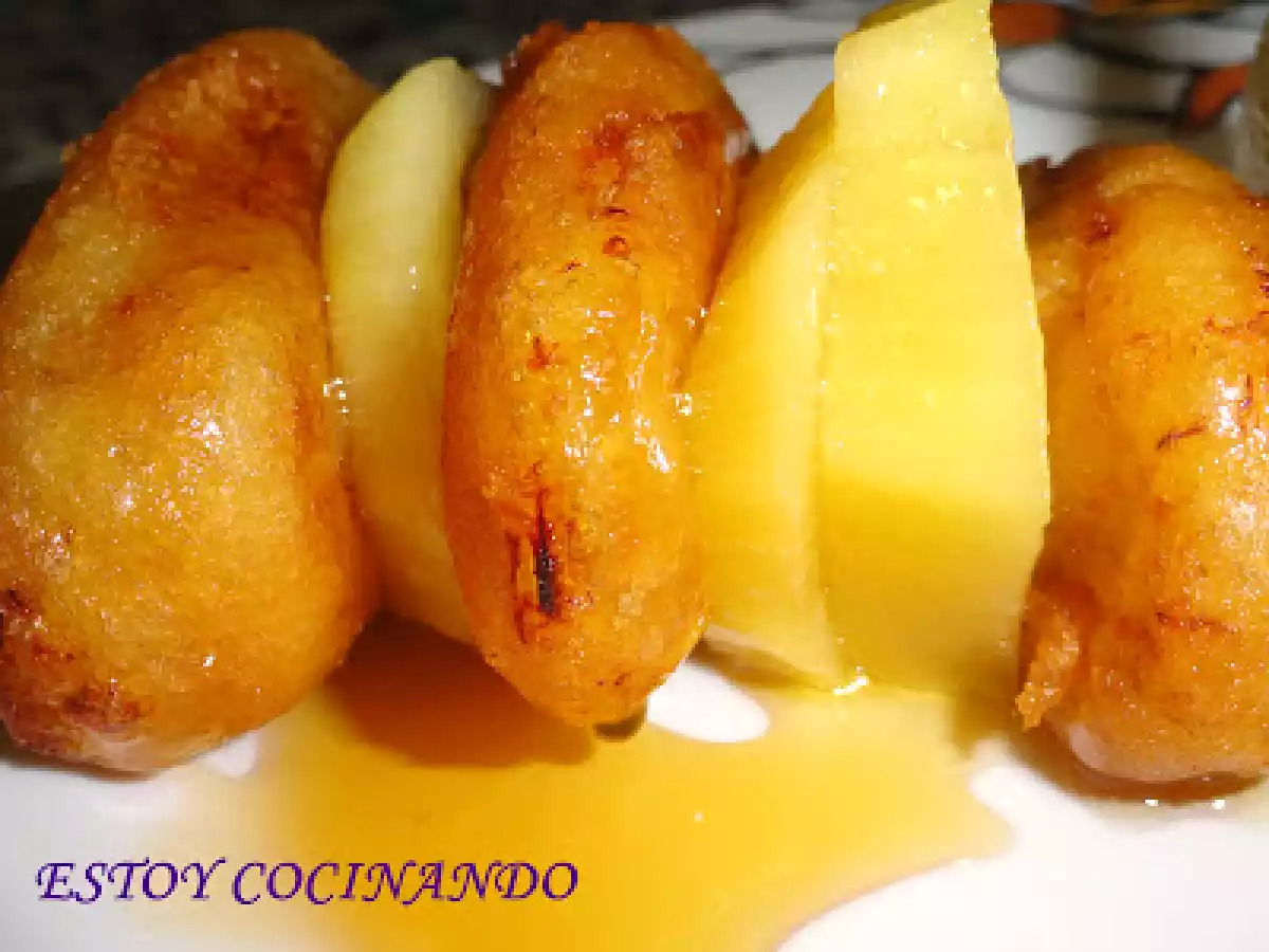 Buñuelos de plátano y kiwi con miel de caña - foto 3