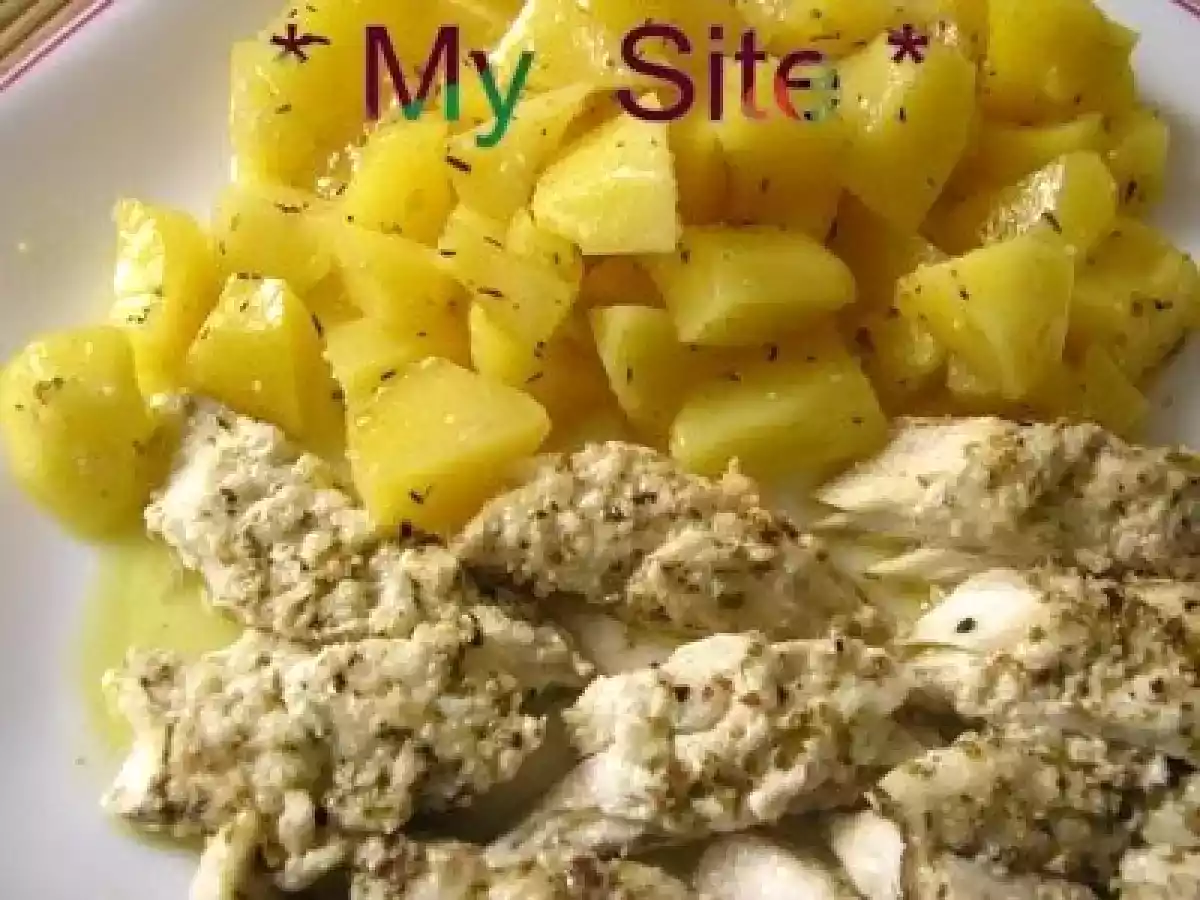 Caballa al microondas con patatas