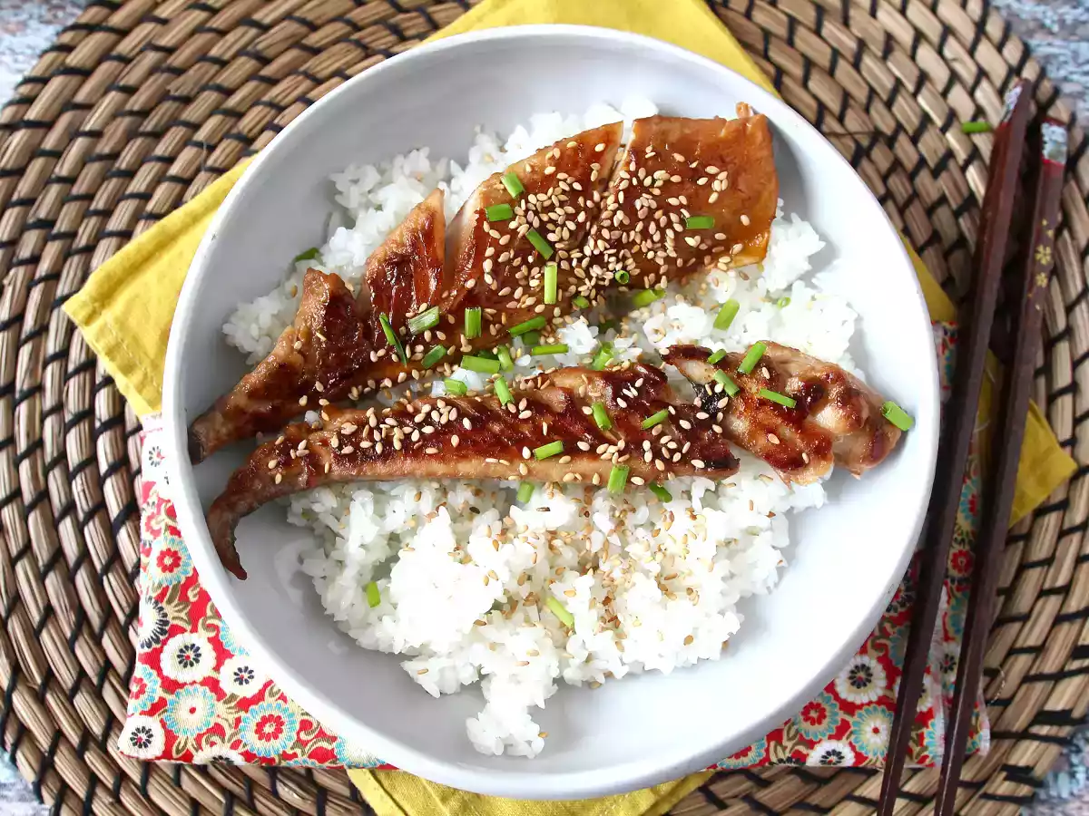 Caballa con salsa de soja y miel - foto 6