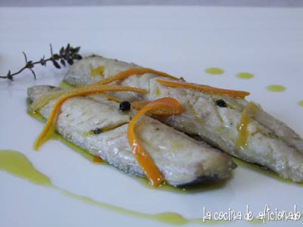 Caballa en escabeche de cítricos