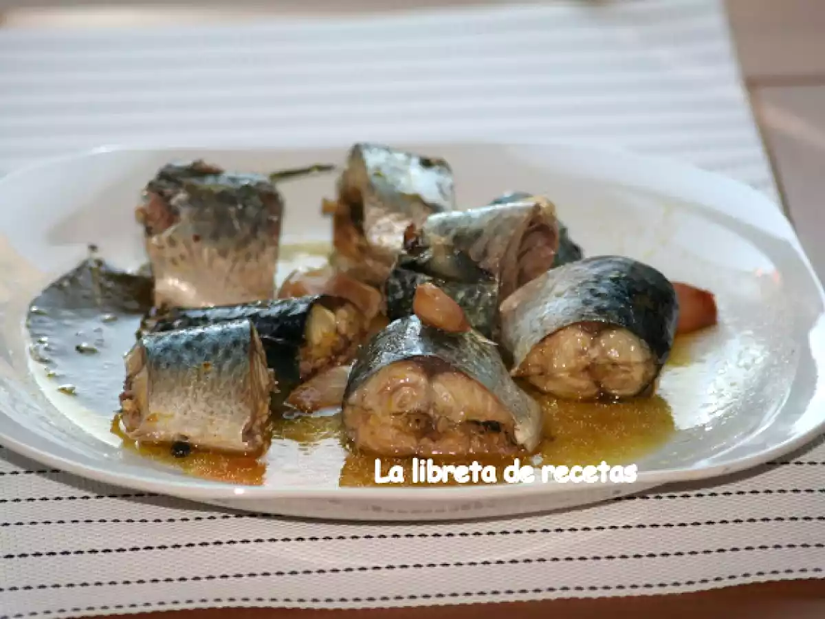 Caballa en escabeche de naranja