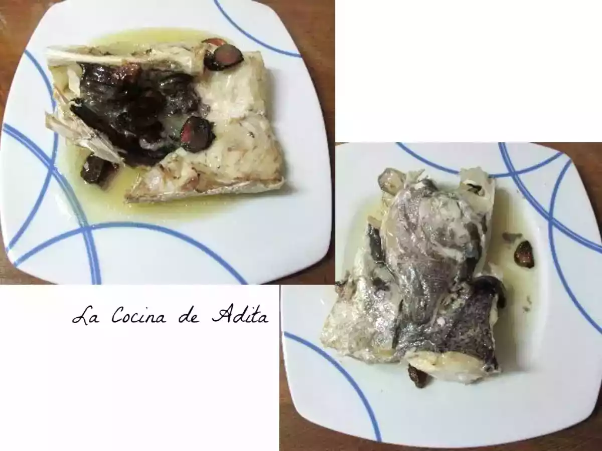 Cabeza de merluza al horno