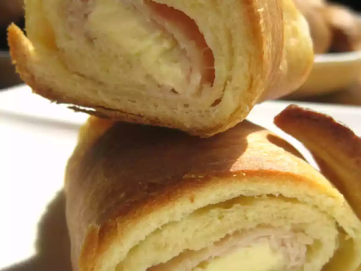 Cachitos de pavo y queso crema