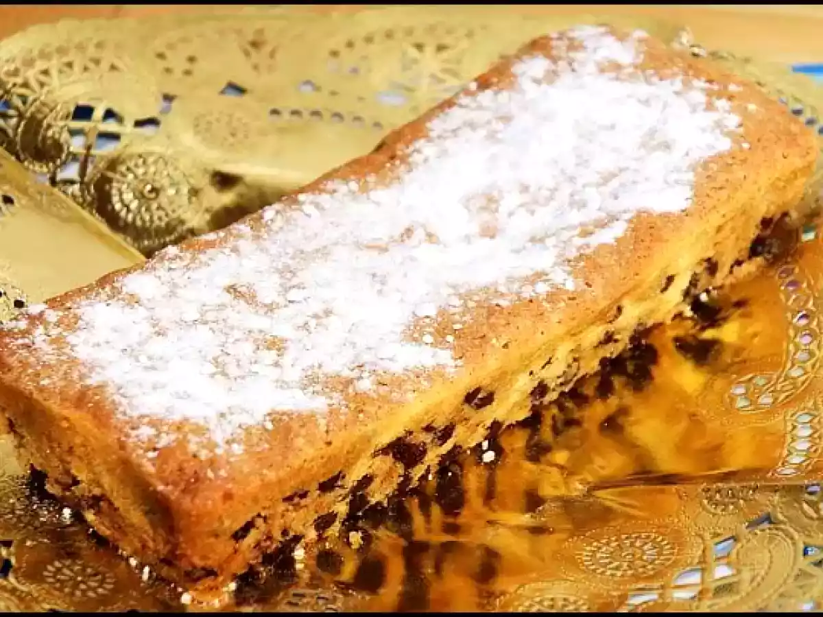 Cake con pepitas de chocolate.