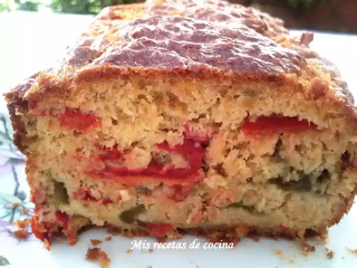 Cake de atún y pimientos - foto 2