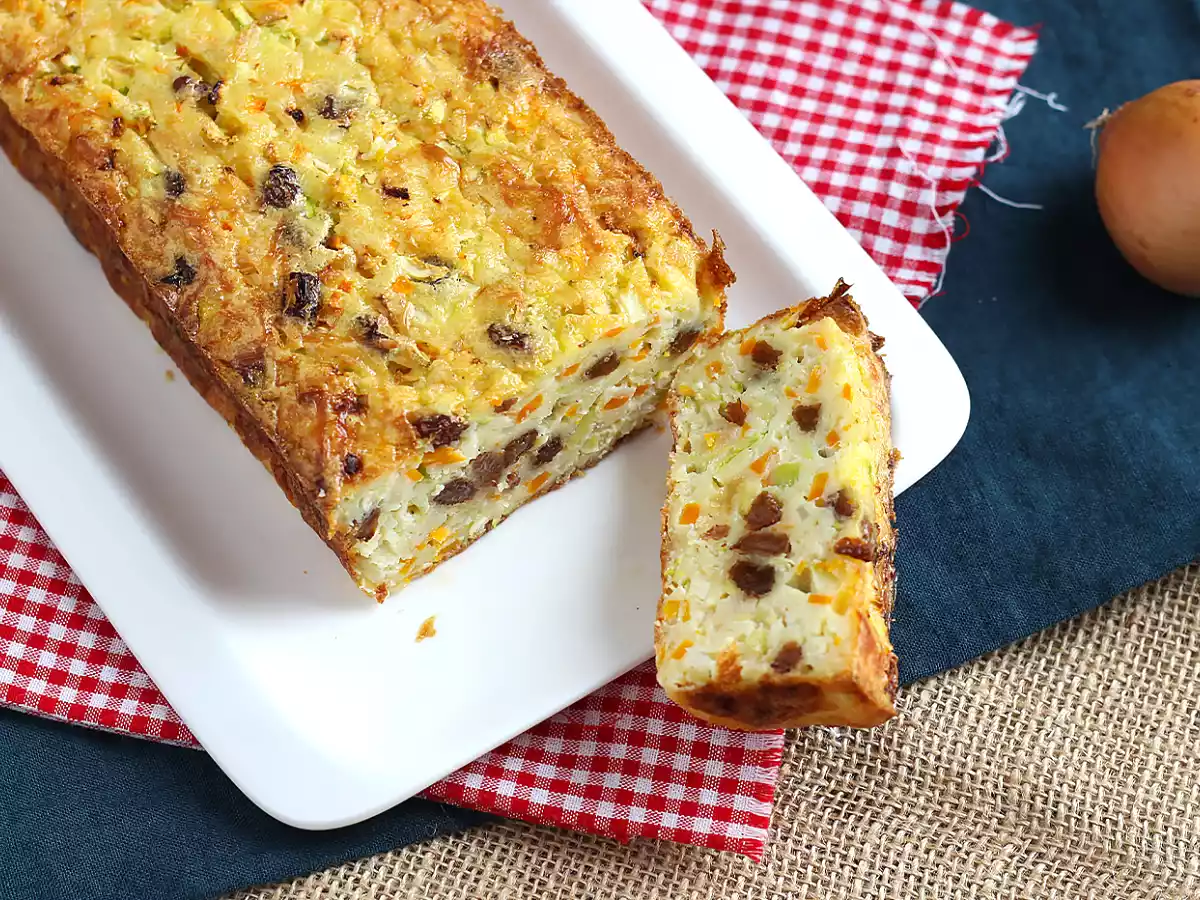 Cake de sémola con calabacín y zanahoria - foto 4