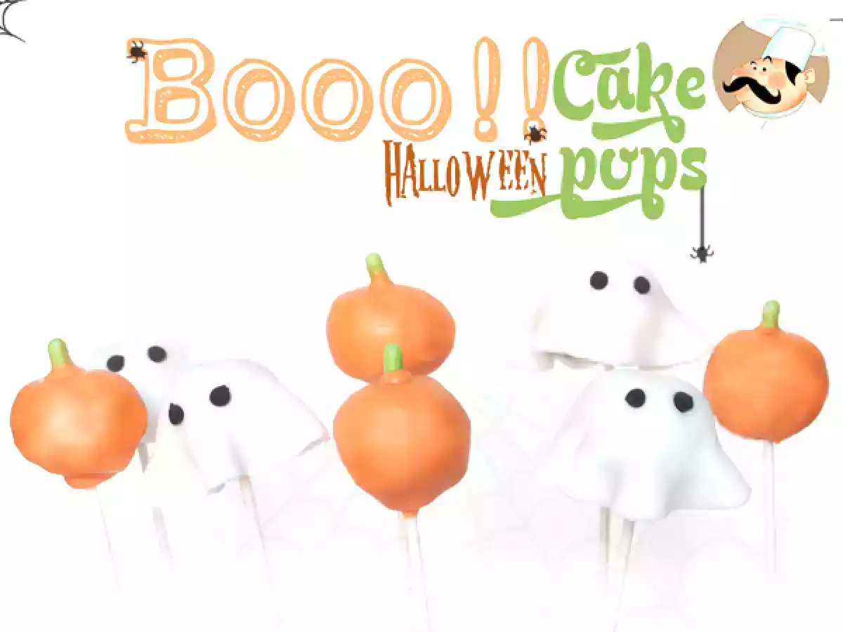 Cake pops con decoración halloween