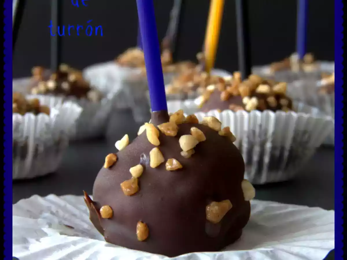 Cake Pops de Turrón