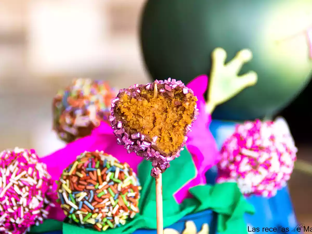 Cake pops express de bizcocho y dulce de leche - foto 2