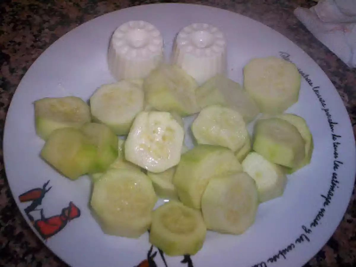 CALABACIN CON HUEVO ESCALFADO. - foto 2