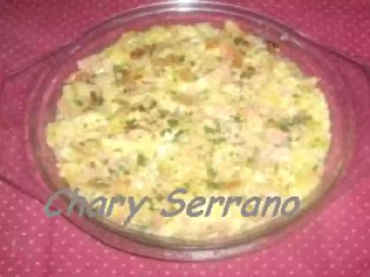 Calabacín con salmón