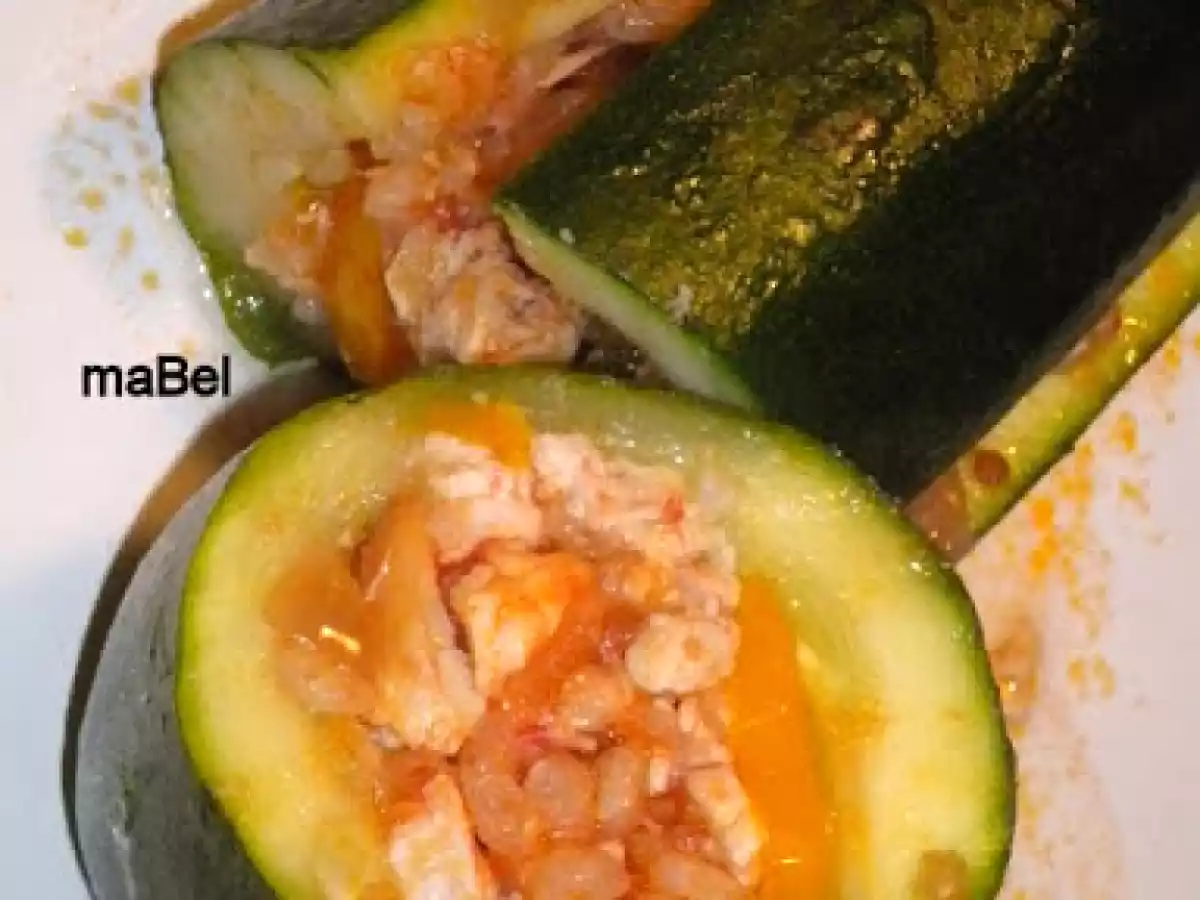 Calabacines light rellenos (zapallitos largos o italianos)