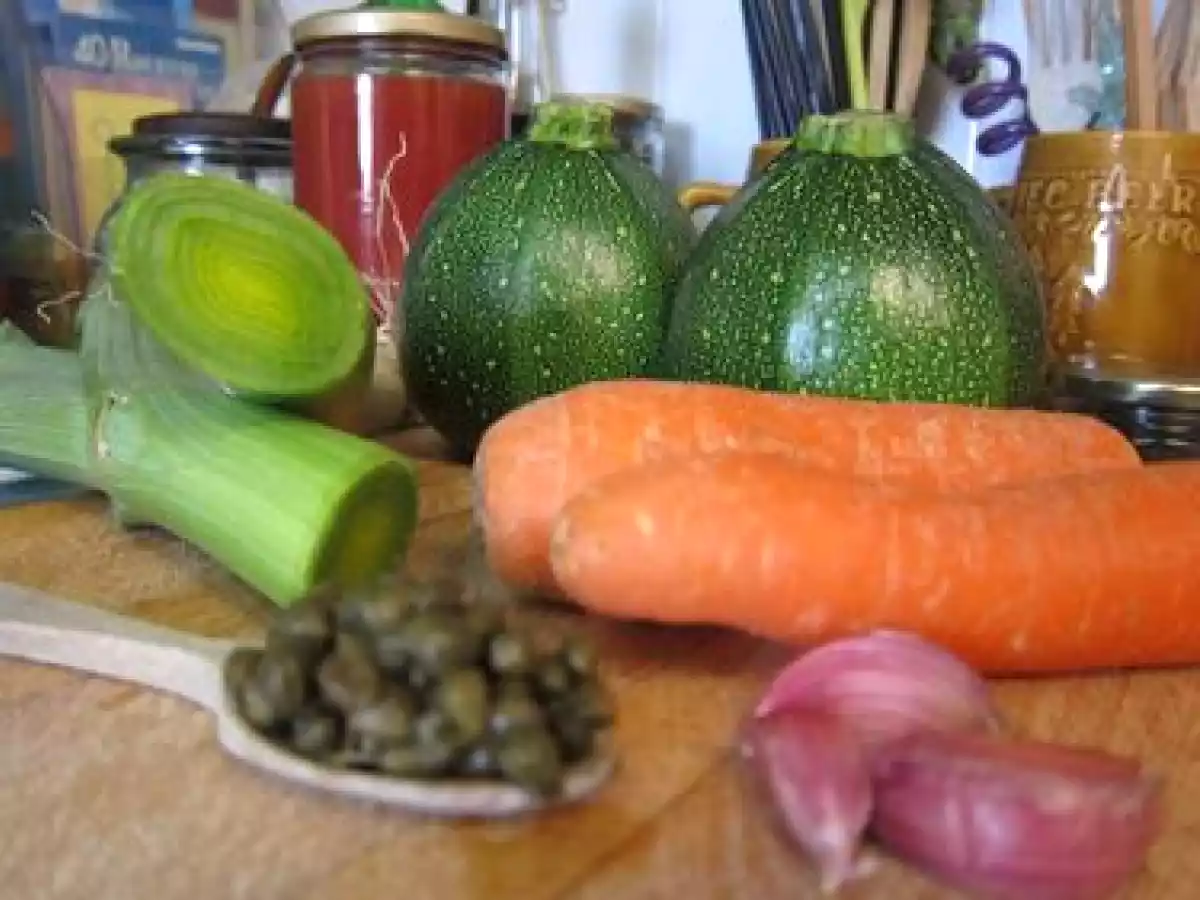 Calabacines luna rellenos vegetarianos - foto 2