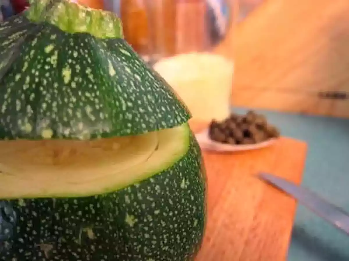 Calabacines luna rellenos vegetarianos - foto 3