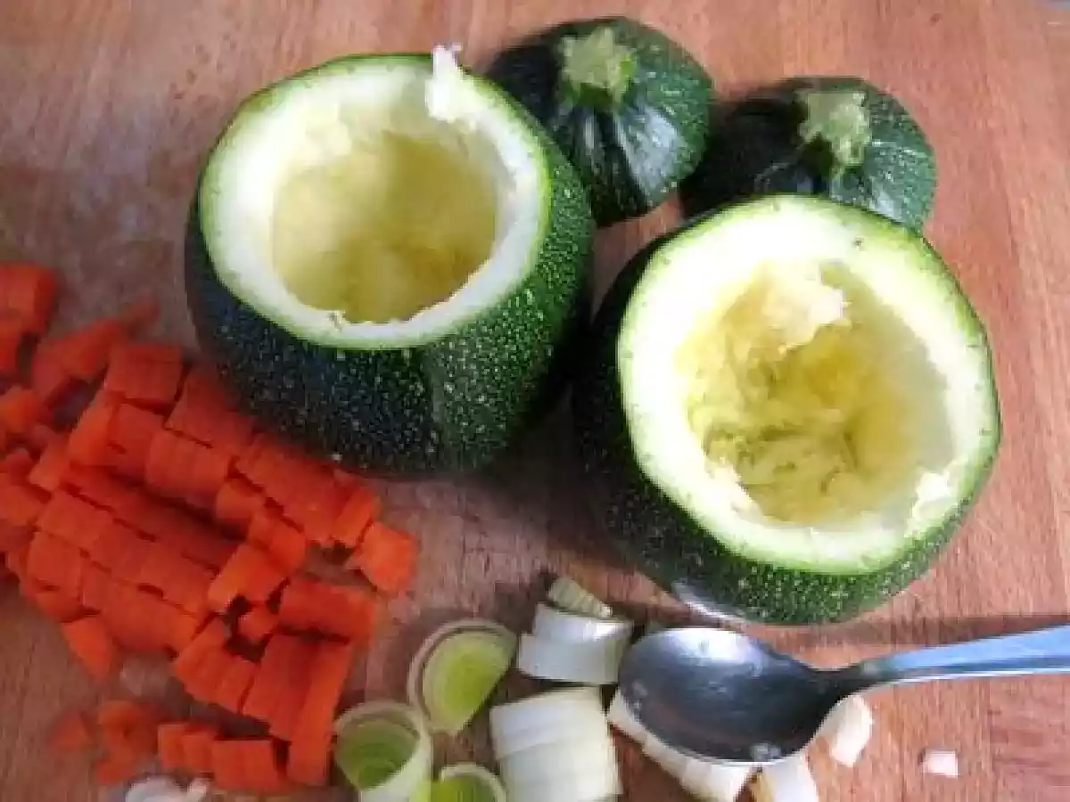 Calabacines luna rellenos vegetarianos - foto 5