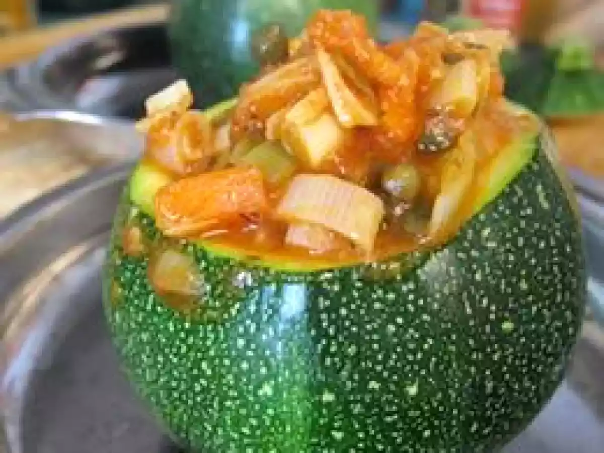 Calabacines luna rellenos vegetarianos - foto 7