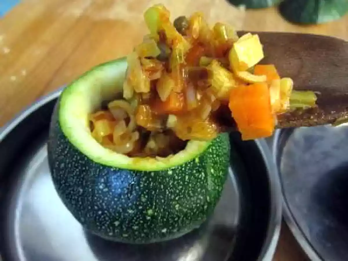 Calabacines luna rellenos vegetarianos - foto 8