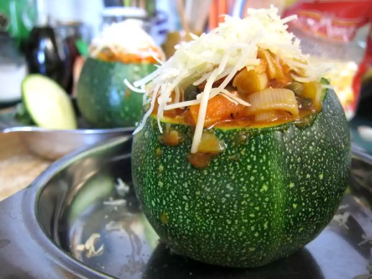 Calabacines luna rellenos vegetarianos - foto 9