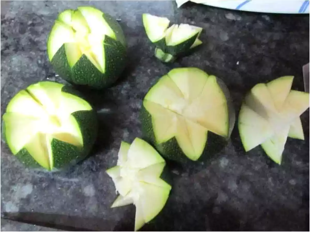 Calabacines redondos rellenos - foto 2