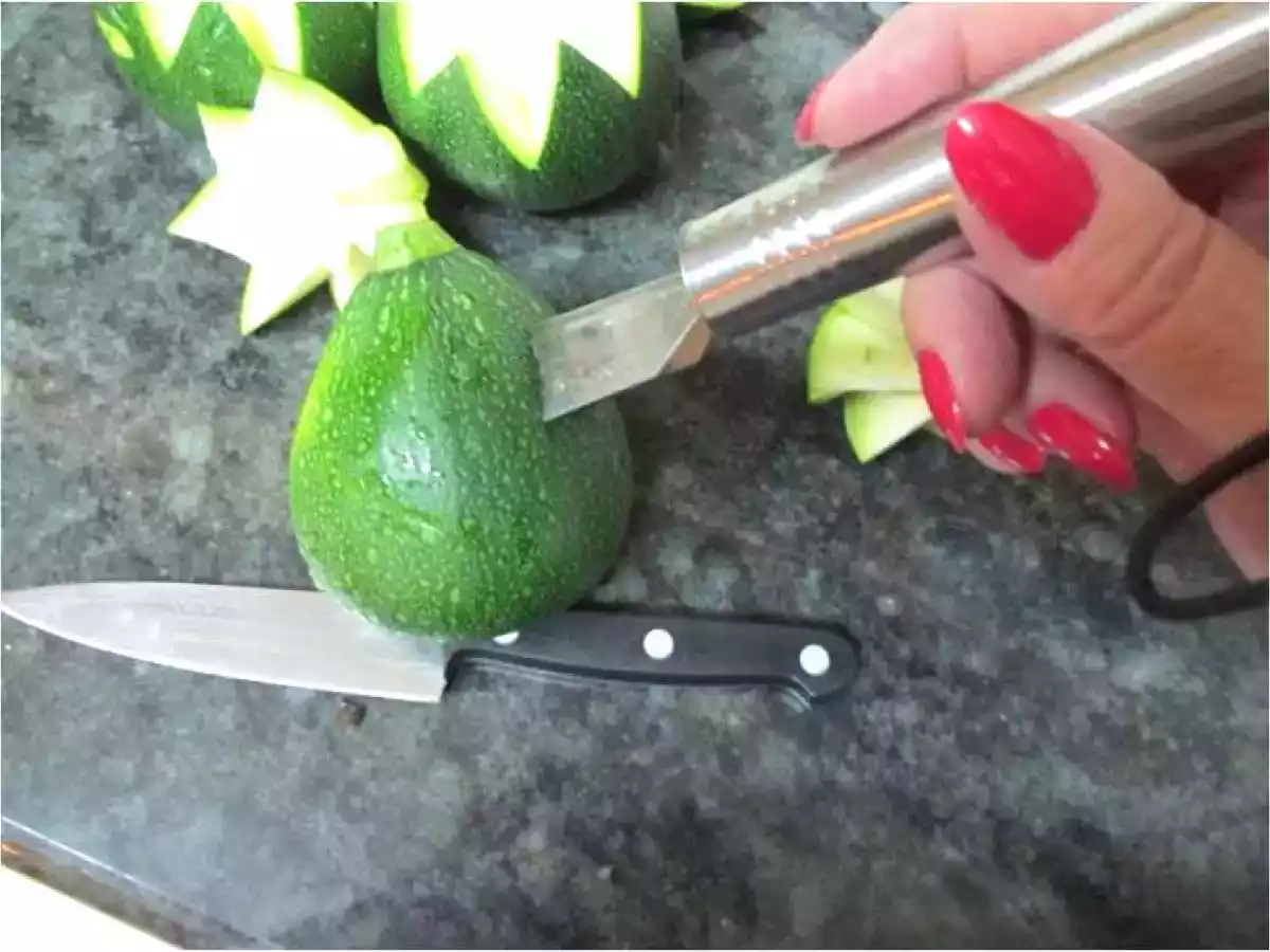 Calabacines redondos rellenos - foto 3