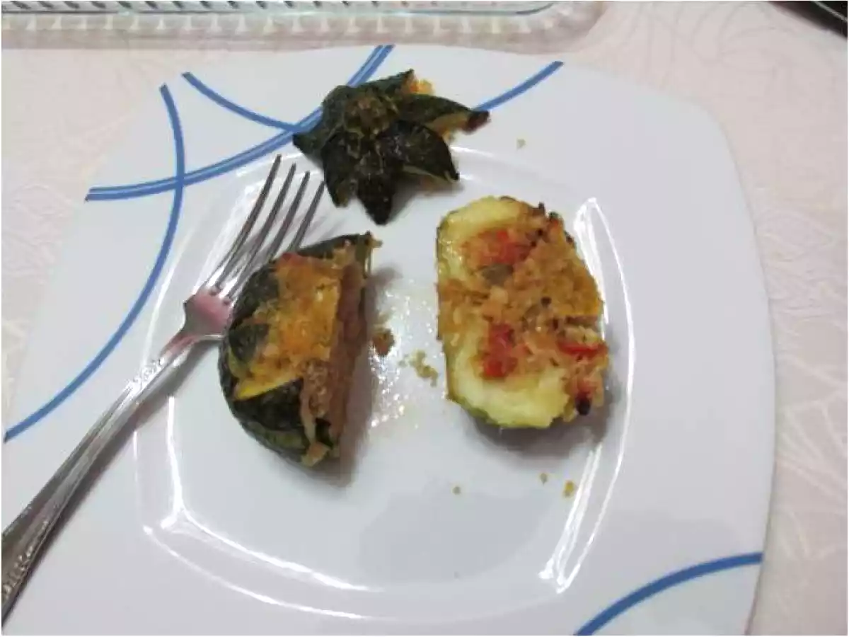 Calabacines redondos rellenos - foto 8