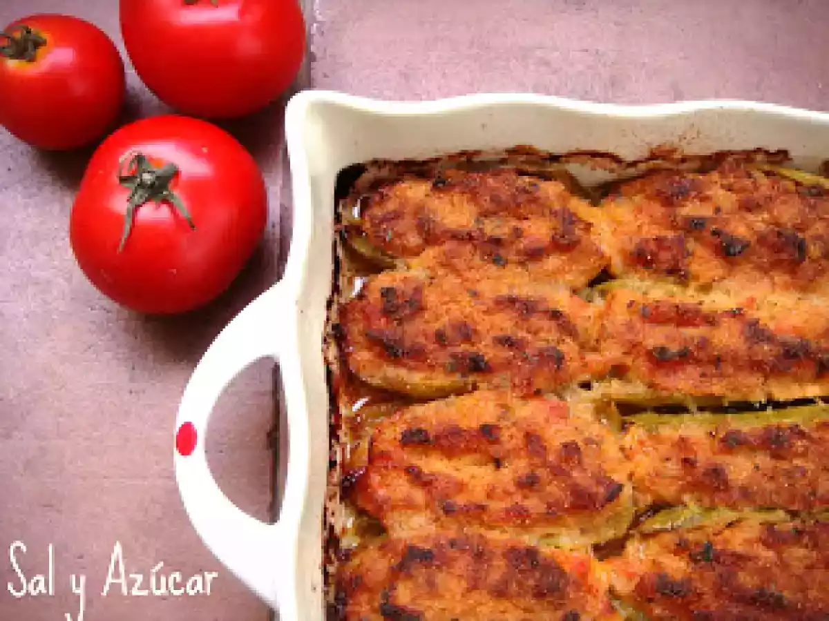 Calabacines rellenos al horno - foto 2