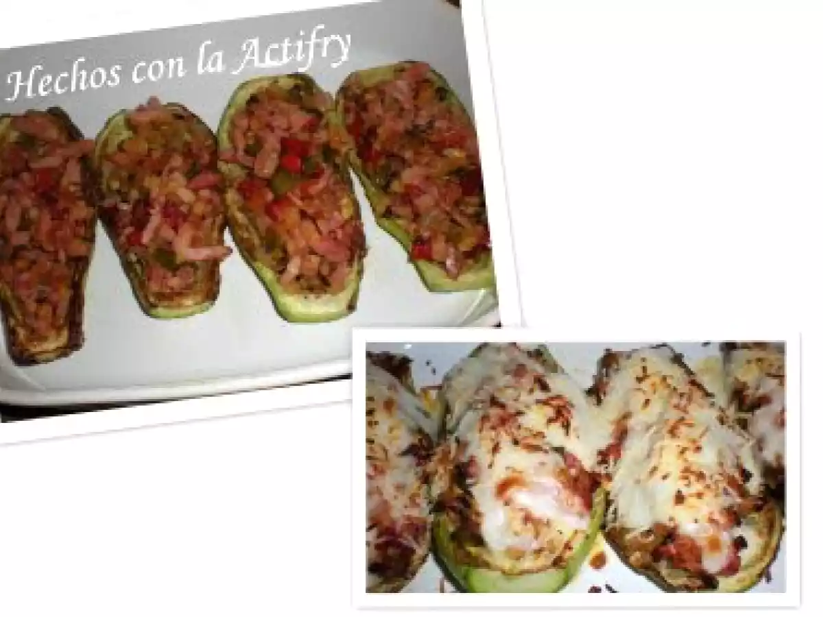 CALABACINES RELLENOS DE BEICON
