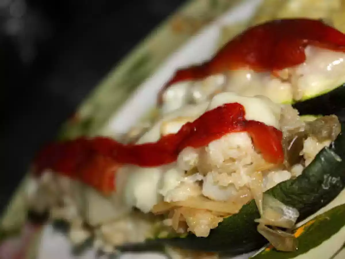 Calabacines rellenos de merluza - foto 2