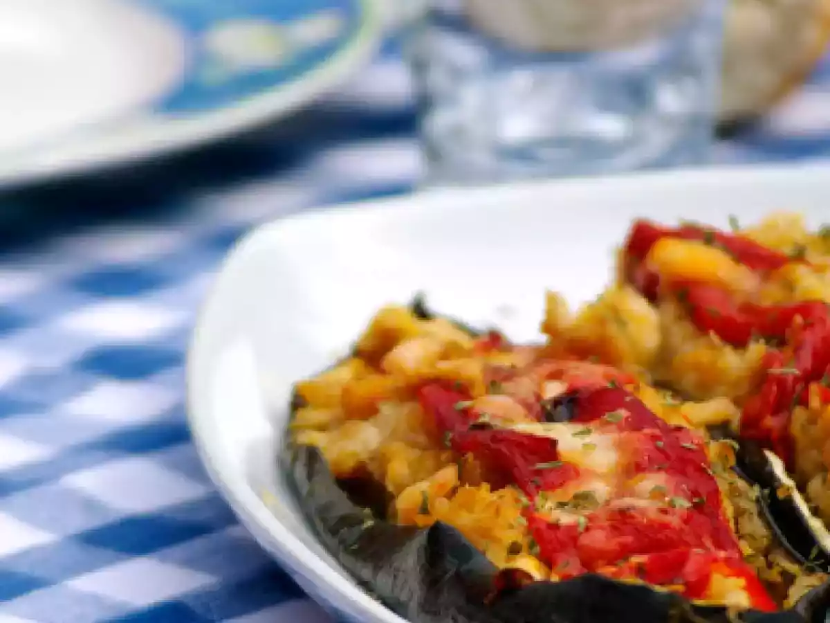 Calabacines rellenos de merluza