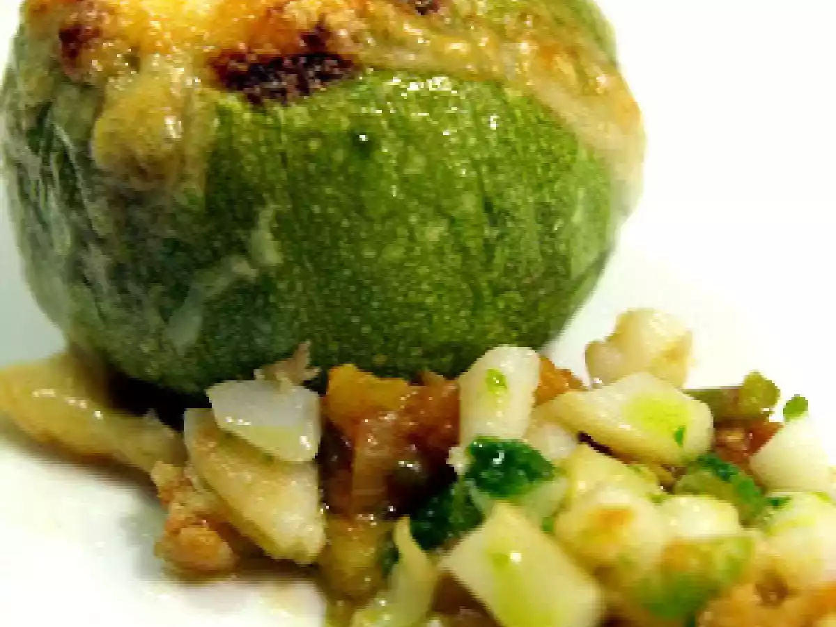 Calabacines rellenos de sepia - foto 2