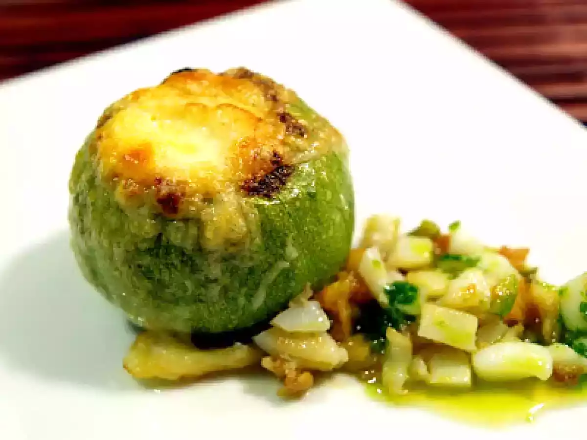 Calabacines rellenos de sepia - foto 4