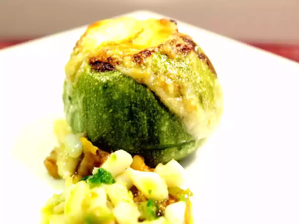 Calabacines rellenos de sepia - foto 5