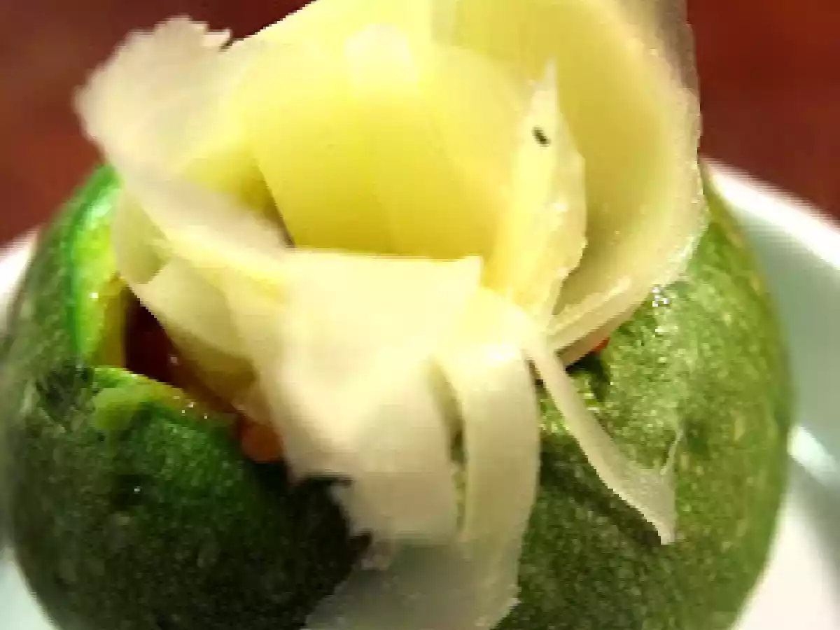 Calabacines rellenos de sepia - foto 6