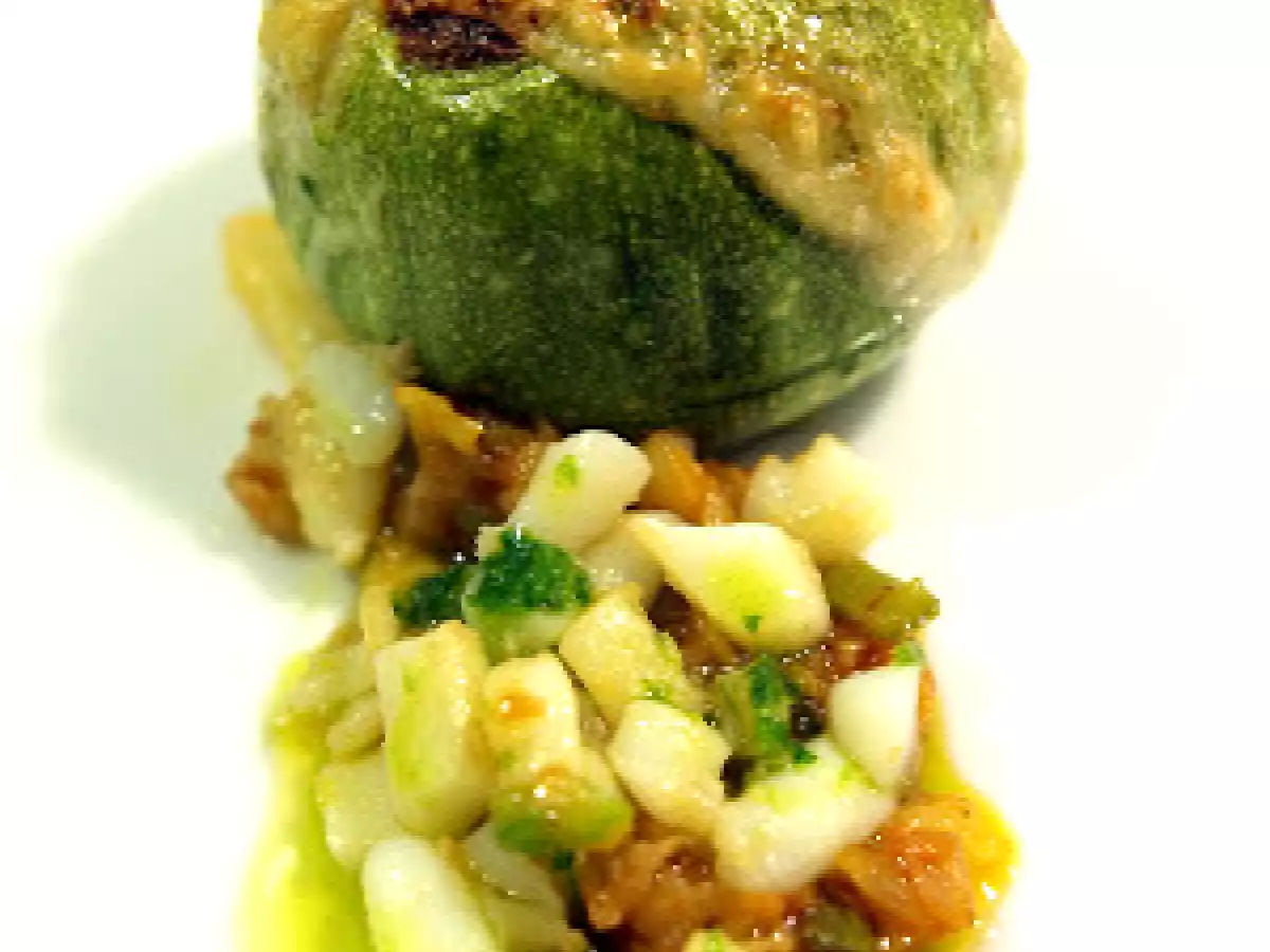 Calabacines rellenos de sepia - foto 7