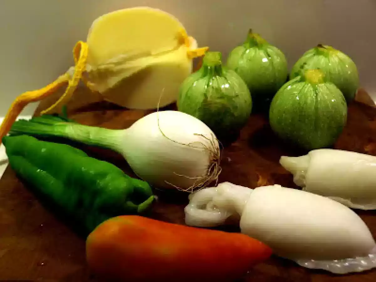 Calabacines rellenos de sepia - foto 9