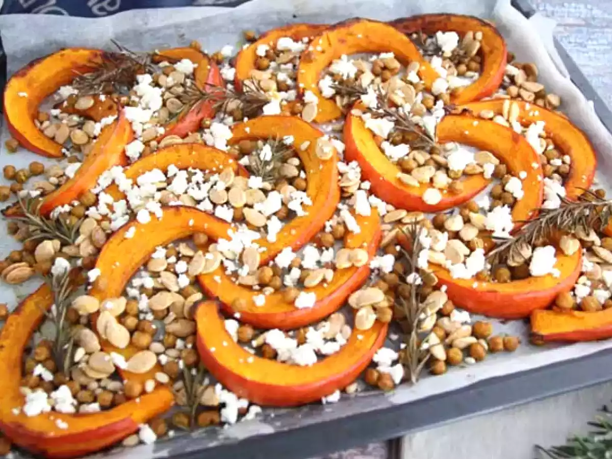 Calabaza al horno con garbanzos, romero y feta - foto 3