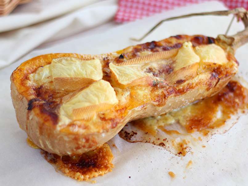 Calabaza butternut rellena de queso - foto 2