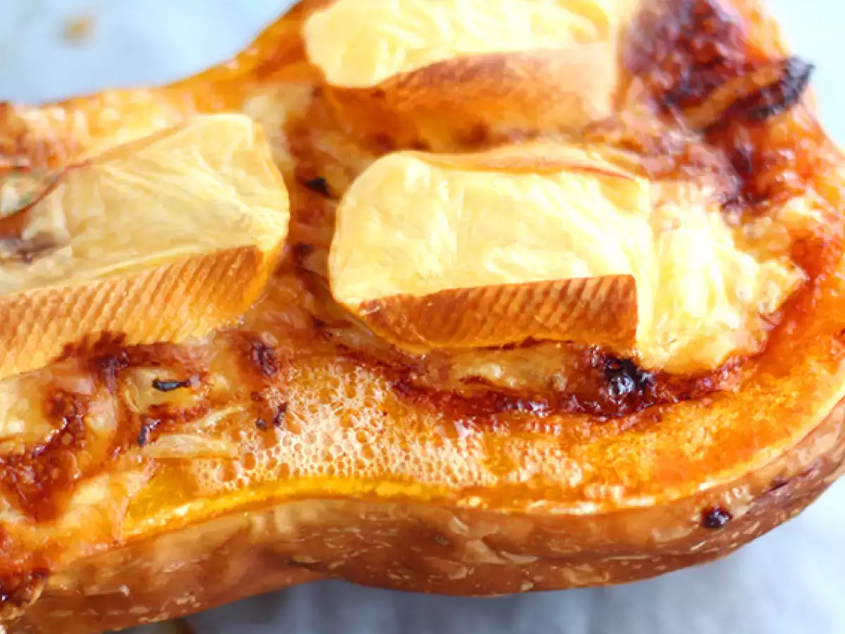 Calabaza butternut rellena de queso - foto 3