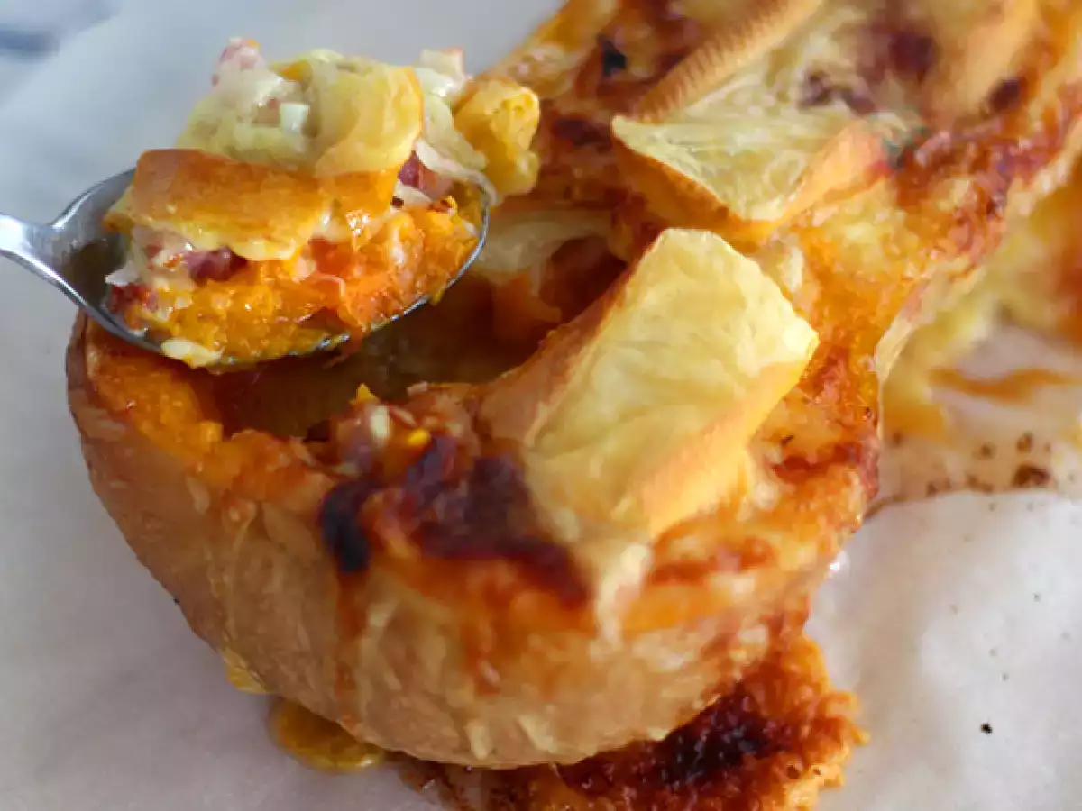 Calabaza butternut rellena de queso - foto 4