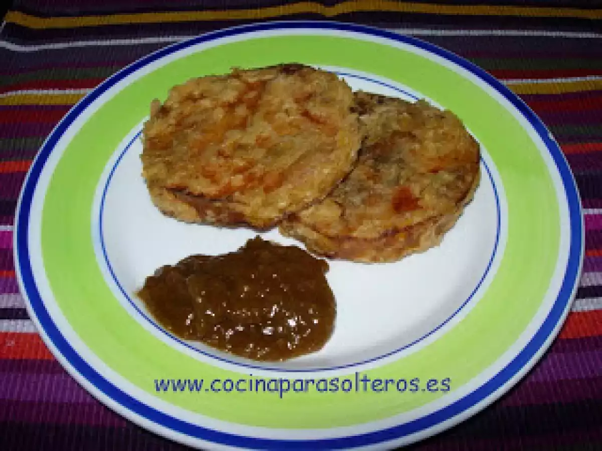 CALABAZA REBOZADA CON SALSA CHINA DE AJO