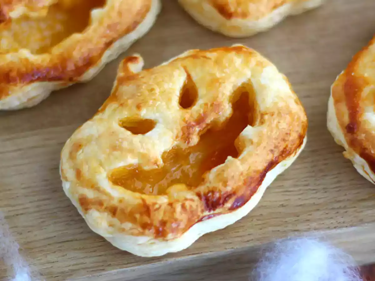 Calabazas de hojaldre y albaricoque para Halloween - foto 2