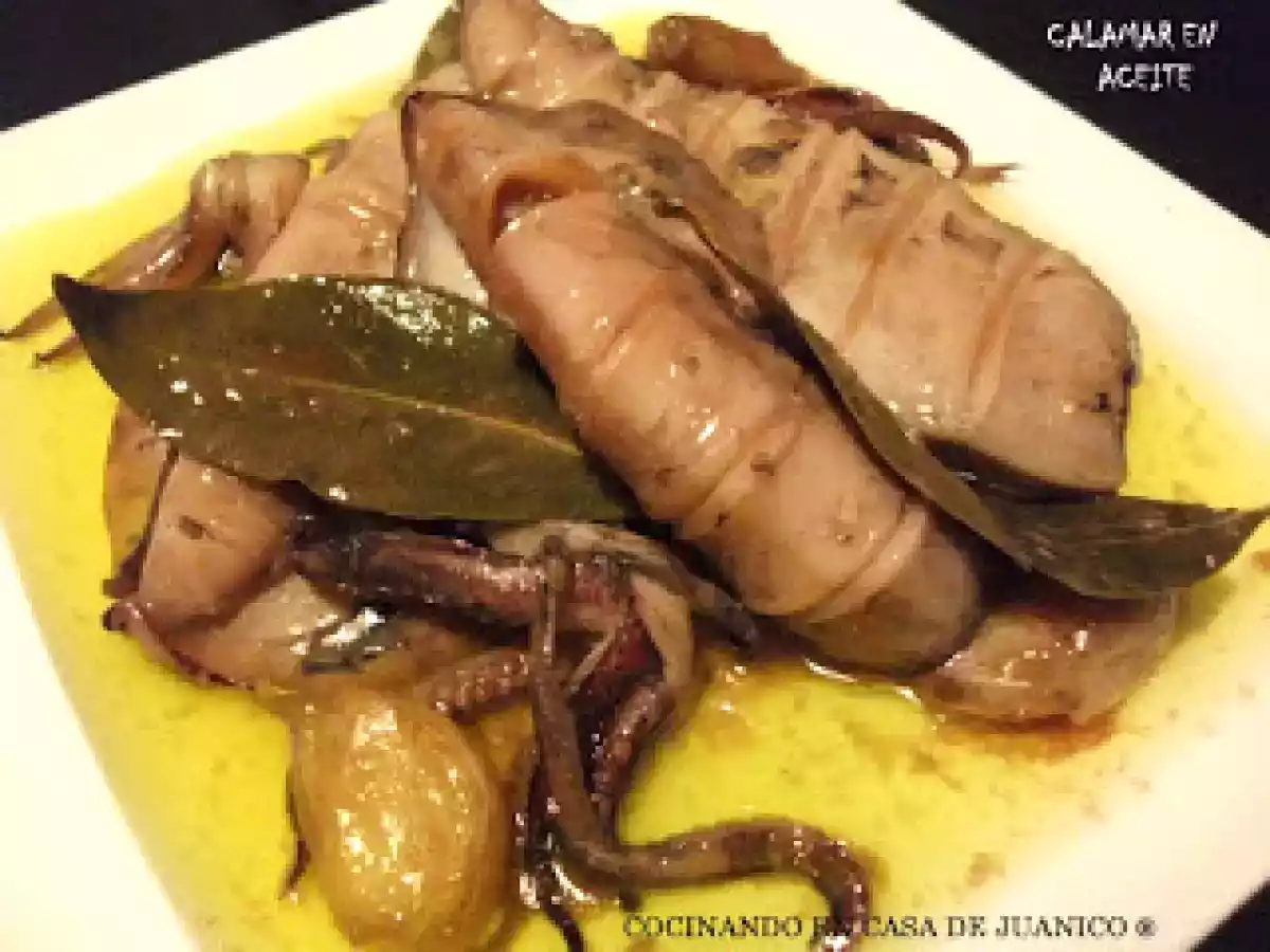 Calamar en aceite