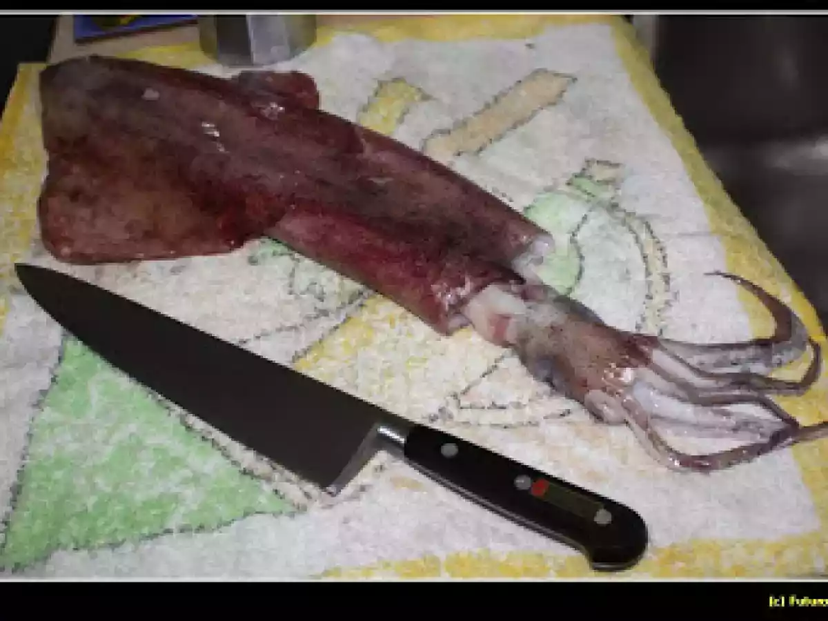 Calamar relleno al horno - foto 5