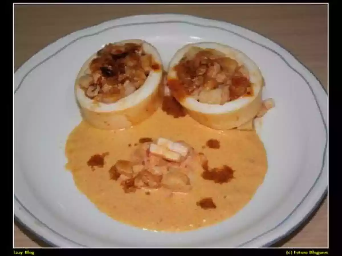 Calamar relleno al horno - foto 7