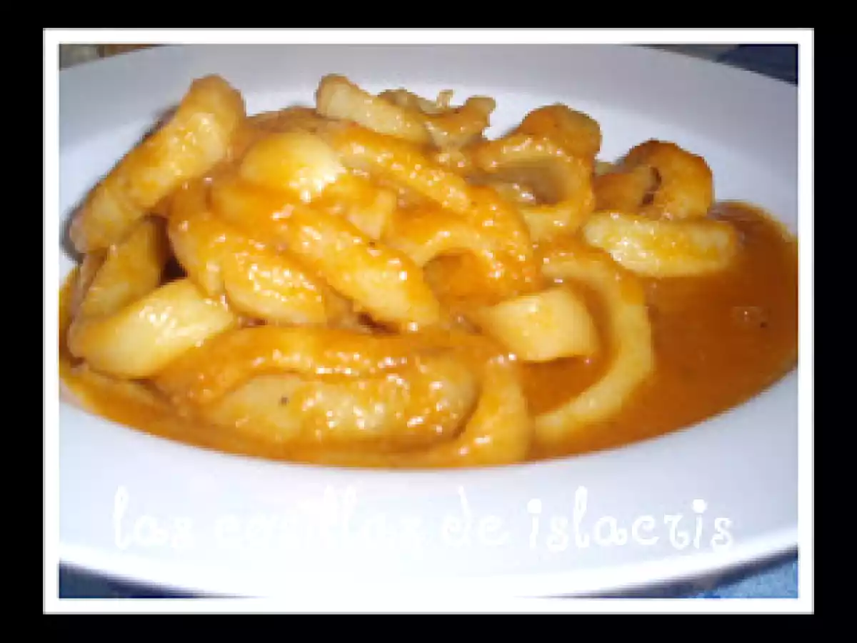 Calamares en salsa americana en tmx